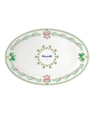 Platou din portelan, 35x23.5 cm, Botanic Chic - SIMONA'S COOKSHOP